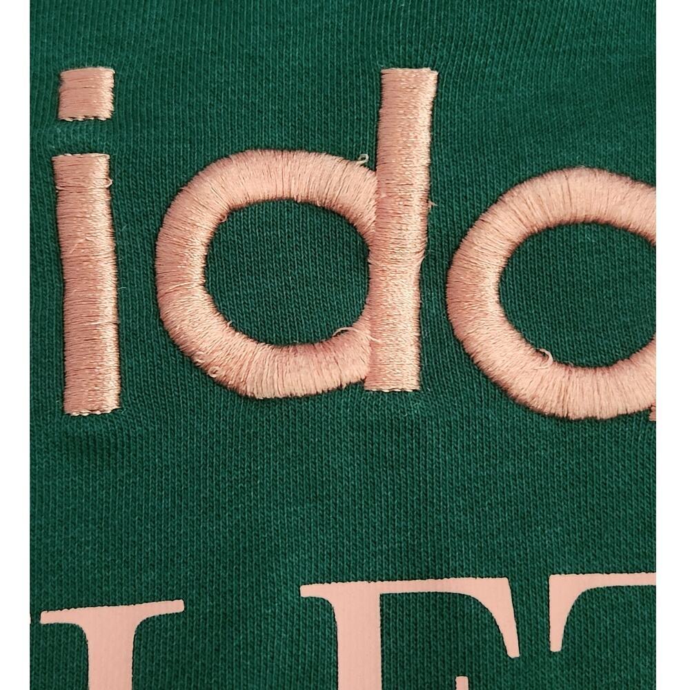 Adidas Athletic League Sweater Women's Sz 3X Green/Gold Spell Out Crew Neck - Picture 5 of 8